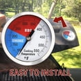 thumbnail image 5 of Roastove 3" BBQ Thermometer Temperature Gauge for Charcoal Grill Pit Smoker Temp Gauge Grill Thermometer with Fahrenheit and Heat Indicator-2 Pack…, 5 of 6