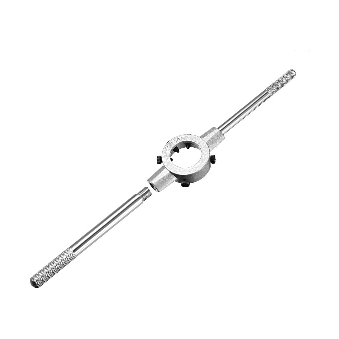 Unique Bargains Round Die Stock Handle Wrench Holder for Round Die with Knurled Handle 38*14mm