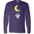 thumbnail image 3 of Inktastic Cute Fairy, Fairy On The Moon, Fairy On A Swing Long Sleeve T-Shirt, 3 of 5