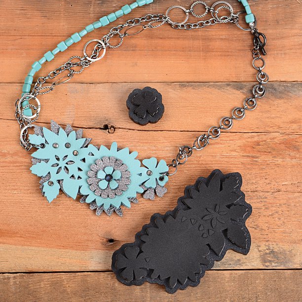 Sizzix Movers & Shapers Dies By Jill MacKay (R)Floral Leather