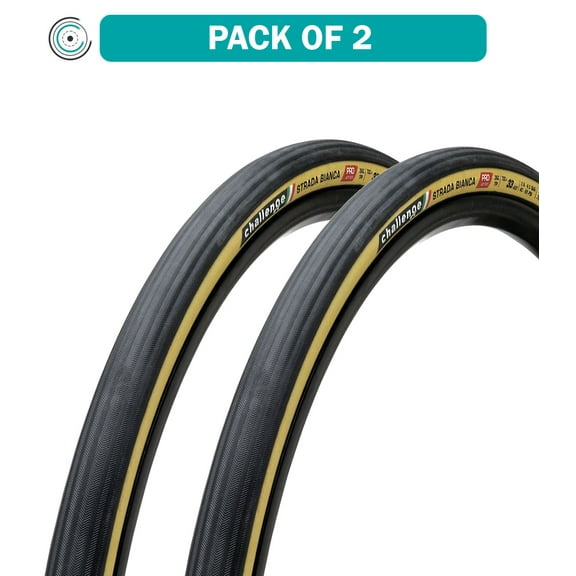 Challenge Strada Bianca Pro Tire - 700 x 33, Clincher, Folding, Black/Tan, Handmade