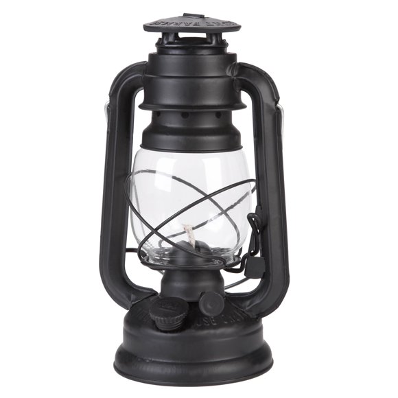 Lámpara de aceite grande de parafina para interiores Hurricane Black