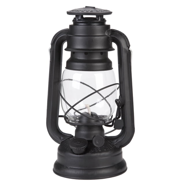 Lámpara de aceite grande de parafina para interiores Hurricane Black