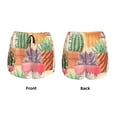 thumbnail image 3 of Balery Succulent And Cactus Pantalones cortos deportivos para mujer con forro y dos bolsillos, elásticos, para entrenamiento, gimnasio, yoga-Small, 3 of 7