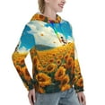 thumbnail image 2 of KLL Clear Sky Sunflower for Womens Pullover Hoodie with Pocket Hooded Long Sleeve Shirts Sweatshirt for Women-Medium, 2 of 7