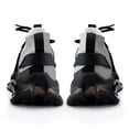 thumbnail image 6 of Abstract Squares Black Grey Printed Walking Shoes for Men Woman Lightweight Tennis Fashion Elastic Sports Shoes Cushion Basketball Shoes, 6 of 7