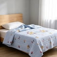 thumbnail image 4 of Summer Bedding, Pure Cotton Fabric, Cool-feel Lightweight Comforter, Washable Thin Quilt For Multi-scene Use, 4 of 9