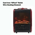 thumbnail image 4 of Optimus 1,200-Watt-Max Mini Electric Flame-Effect Fireplace Heater, Red, H-9300RD, 4 of 8