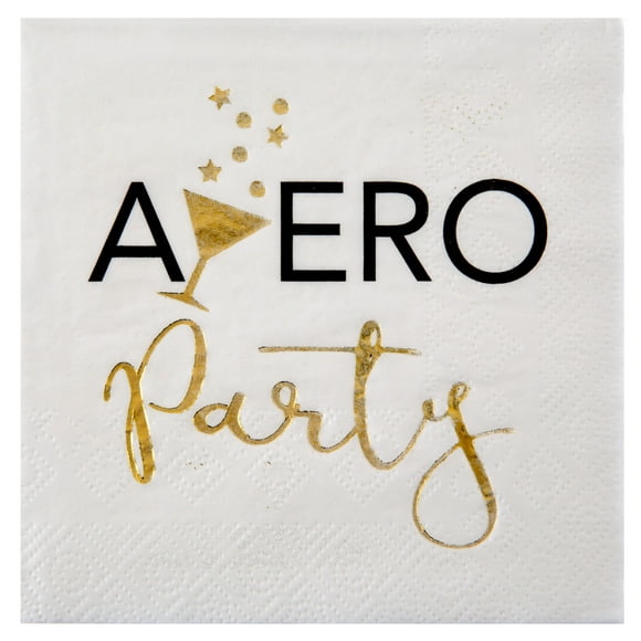 Serviettes de Boisson Thème Apéro Élégant pour Fêtes d'Anniversaire Élégantes - une Tendance en Fournitures de Fête