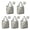 Pioneer Flower Floral-1, variant on 5 Pack Foldable Shopping Bag,Pioneer Flower Floral Print Pattern Reusable Grocery Bags with Pockets,Large Reusable Tote Bags with Handles Waterproof & Lightweight