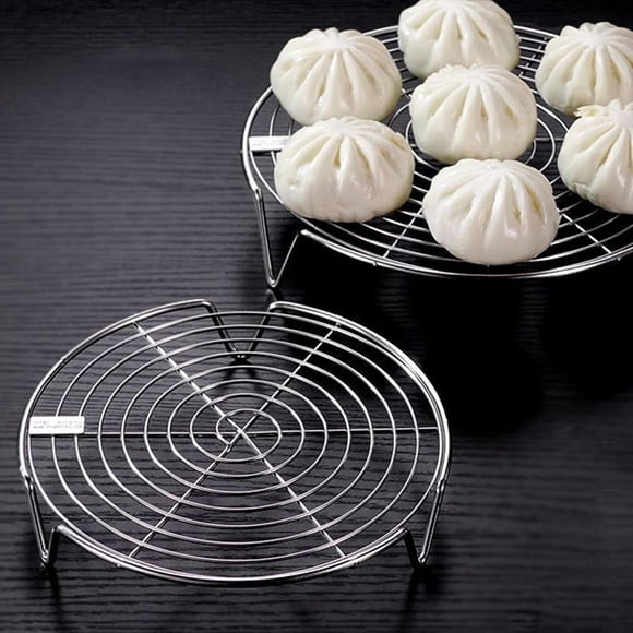 Rejilla de cocina redonda BLESIY herramienta de acero inoxidable Soporte vapor de cocina 7.87 pulgadas