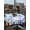 White Light Blue Dark Blue, variant on Outdoor Tablecloth with Umbrella Hole and Zipper, Valentine's Day Rectangle Table Cloth 60x84 Inch Waterproof Tablecloth, Watercolor Love Heart Romantic Me You Picnic Table Cover for Patio Camping
