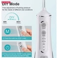 thumbnail image 5 of Water Flosser Cordless Water Pick 300ml 4 Mode Dental Oral Irrigator 5 Jet Tips, 5 of 5