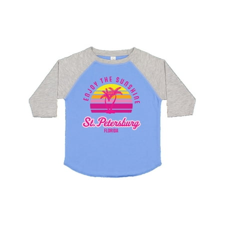 

Inktastic Summer Enjoy the Sunshine St. Petersburg Florida in Pink Gift Toddler Boy or Toddler Girl T-Shirt