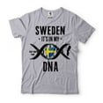 thumbnail image 5 of Sweden Patriotic Shirt Sweden Flag Tee Swedish National Tee Sweden DNA Shirt It's in my DNA shirt (X-Large Military Green), 5 of 6
