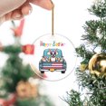 thumbnail image 2 of Happy Easter Boston Terrier American Flag Truck Bunny Ears Acrylic Round Ornament Gentleman Dog Lover Gifts Home Tree Decor - 03001, 2 of 4