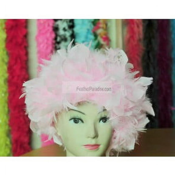 Candy Pink Chandelle Feather Wig   Halloween Costume Wig
