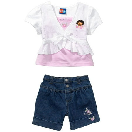 Nick Jr. - Dora the Explorer 3-Piece Eyelet Shrug and Shorts Set for Girls - Infant