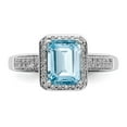 thumbnail image 5 of Sterling Silver Rhodium Diam. & Sky Blue Topaz Ring QR3055LSBT, 5 of 5