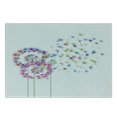 thumbnail image 3 of Dandelion Cutting Board, Colorful Blowball Flowers in Wind Flying Away Spring Season Inspiration, Decorative Tempered Glass Cutting and Serving Board, Small Size, Multicolor, by Ambesonne, 3 of 4