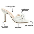 thumbnail image 3 of Journee Collection Womens Diorra Faux Leather Open Toe Slide Sandals, 3 of 7