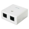 thumbnail image 1 of External RJ45 Cat 5e Wall Jack  Double, 1 of 1
