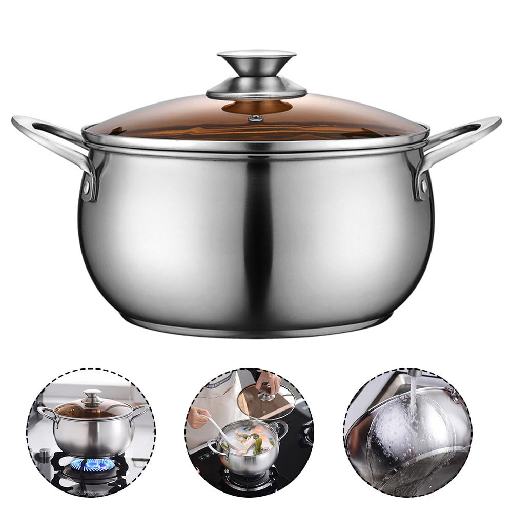 Details about   STAINLESS STEEL STOCK POT COOKING STEW SOUP CASSEROLE PAN STOCKPOT LONG HANDLE 