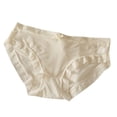 thumbnail image 5 of SDNall Panties for Women Ice Silk Underwear for Girls Spring/Summer Solid Color Mid Waist Quick Drying Lace Womens Underwear, 5 of 9