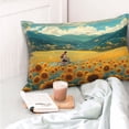 thumbnail image 4 of Balery Field Style Bicycle Young Sunflower Funda de Cojín Estampada, Regalos para Mujeres, Regalos de Amor para Ella, Regalos para Novia o Esposa, Funda de Almohada-14"x20", 4 of 6