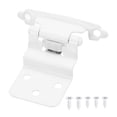thumbnail image 1 of Uxcell 3/8" Bisagras de Puerta de Gabinete Inset, 60 Pcs Bisagra de Gabinete de Cocina de Cierre Automático con Tope de Puerta, Blanco, 1 of 6