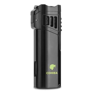 Cigar Lighter Windproof Direct Punch Multifunctional Convenient Lighter  Cigarette Holder Cigarette Scissors Three-In-One Cb-24Gy1
