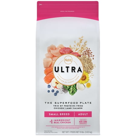 Nutro Ultra The Superfood Plate Chicken, Lamb, and Salmon Dry Dog Food, 8 lb Bag