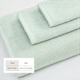 thumbnail image 4 of Great Bay Home Quick Dry Loop Textured 4-Pack Bath Towel Set, 54" x 27", Pastel Blue, 4 of 6