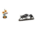 thumbnail image 1 of Soporte de papel higiénico,Porta toallas de papel de encimera,Estatua de escritorio,Figura decorativa de pelea de toros y osos,Colecciones de esculturas de toros,artesanía de resina,decoración, 1 of 8