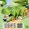 thumbnail image 6 of Kokiya Dinosaur Eating Cars Portable Creative Carrier Truck for Kids Party Supplies 12 small cars, 6 of 9