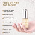 thumbnail image 3 of Gellen Nail Cuticle Oil for Growth and Strength, 15ml Vitamin E Nail Nourishing Oil for Hydrating, Moisturizing, Strengthening, Cuticle and Skin Nail Care for Women, Jasmine Scent, Gold Shimmer, 3 of 11