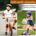 thumbnail image 6 of Kids Bike Basket Front Frame Handlebar Bag for Toddler Scooter Tricycle Bicycle Cute Nylon Bicycle Basket for Boy and Girl, 6 of 9