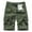Olive Green, variant on Clearance Mens Shorts, Men Casual Button Zipper Solid Cargo Pants With Pocket Straight Button Zipper Shorts