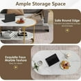 thumbnail image 5 of Auranook 2-Tier Wooden Accent Table w/Spacious Tabletop Open Storage Shelf for Room, 5 of 8