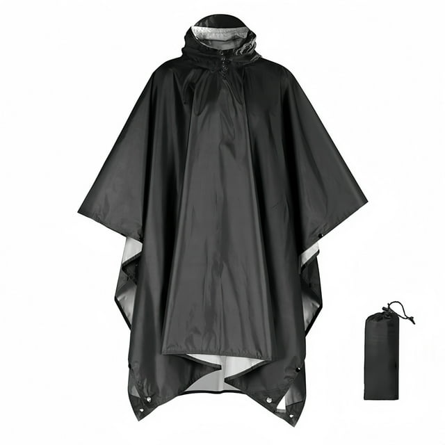 Two sets Three-in-one Cape Raincoat Adult Outdoor Hiking And Mountaineering Riding Lightweight Portable Multifunctional Poncho