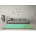 thumbnail image 3 of Ahgly Company Indoor Rectangle Abstract Light Blue Modern Area Rugs, 6' x 9', 3 of 4