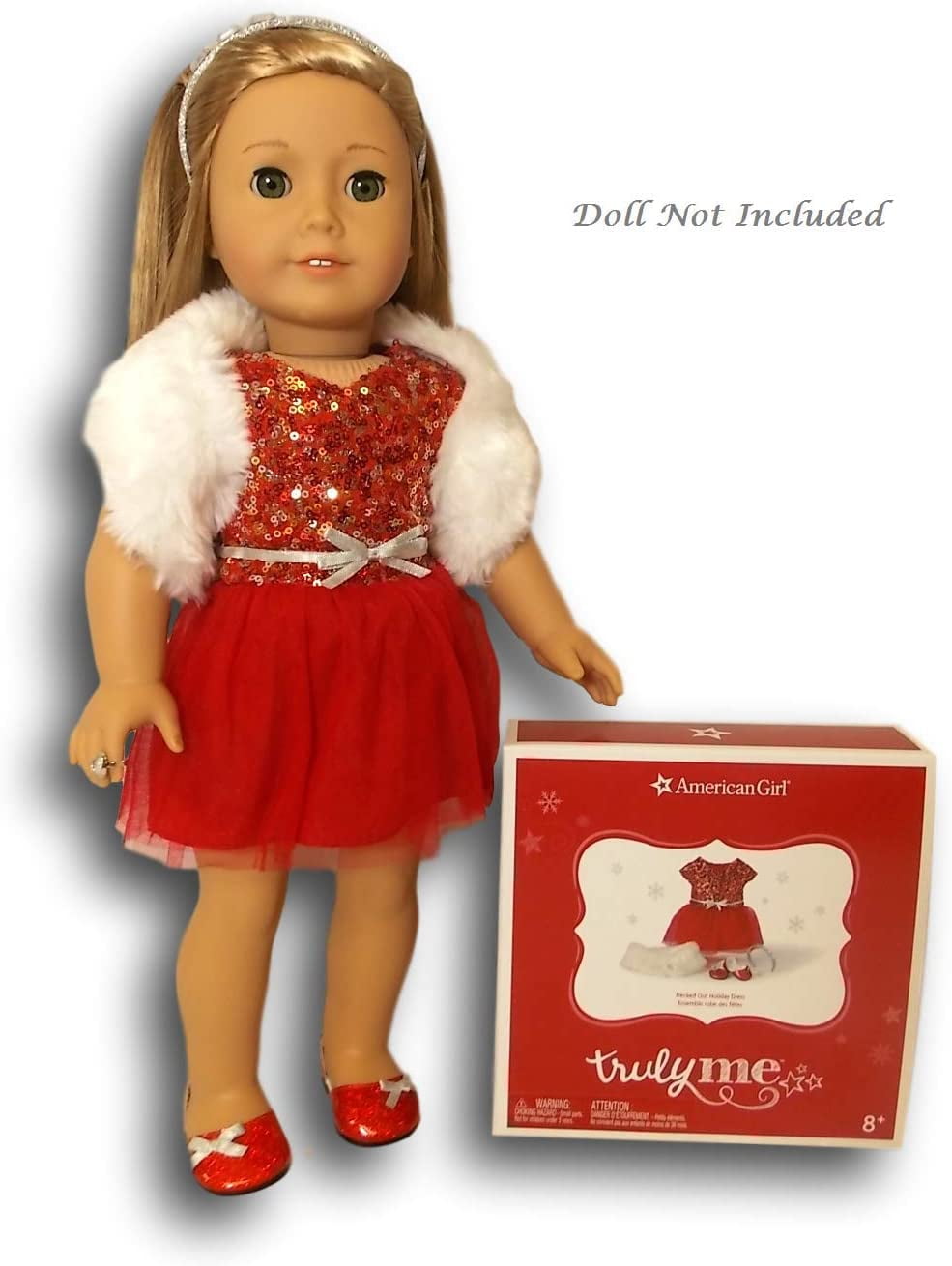 Christmas dress for 18 inch doll