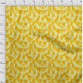 thumbnail image 3 of oneOone Viscose Jersey Yellow Fabric Florals Quilting Supplies Print Sewing Fabric By The Yard 60 Inch Wide-4BK, 3 of 5