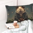 thumbnail image 4 of Sikiie Lotus Leaf Starry Sky Guinea Pig Pillow Covers, Throw Pillow Case Cushion Covers,Cushion for Bedroom,Couch,Home-20"x30", 4 of 6