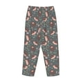 thumbnail image 5 of Xecao Hedgehogs and Flowers1 Women's Straight Lounge Pajama Pants: The Epitome of Relaxed Sleepwear, 5 of 9