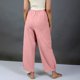 thumbnail image 5 of Pantalones de Cintura Elástica para Mujeres de Cintura Alta Color Sólido con Bolsillos, Pantalones de Longitud Completa Casual para Todas las Estaciones, 5 of 6