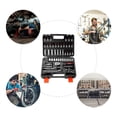 thumbnail image 2 of Amdohai 53-Piece 1/4 Socket Set for Home Car Automobile Bike Mechanic Projects Repair Household Garage Trunk with Plastic Toolbox Storage Case, 2 of 7
