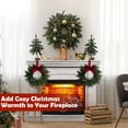 thumbnail image 6 of 4 Pack 11 Inch Mini Wreaths for Cabinets,Mini Christmas Wreath,Christmas Kitchen Wreaths with Red Velvet Bow,Artificial Norfolk Pine Wreath Outdoor for Windows Door Chairs Wall Stairs Home Decor,4PCS, 6 of 7