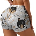 thumbnail image 2 of Fotbe Funny Animals Series Seamless Shorts, Womens Workout Shorts High Waist Stretch Booty Short for Gym/Yoga/Running/Biking-XX-Large, 2 of 9