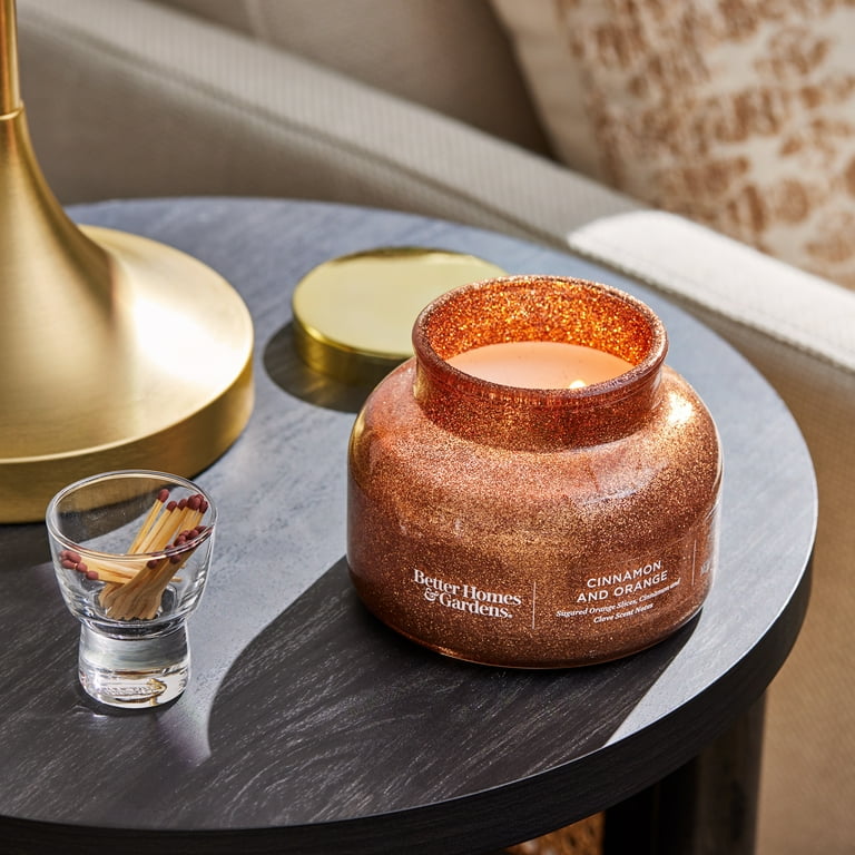 Better Homes & Gardens Cinnamon & Orange Scented 2 Wick Glitter